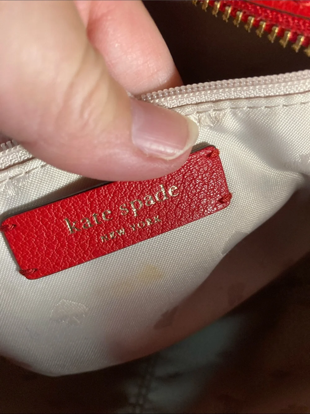 Kate Spade New York hot chili red pebbled leather satchel  and wallet set